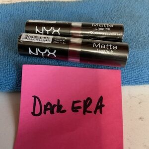 NYX Professional Matte Lipstick Dark Era Lot Of 2 Factory Sealed
